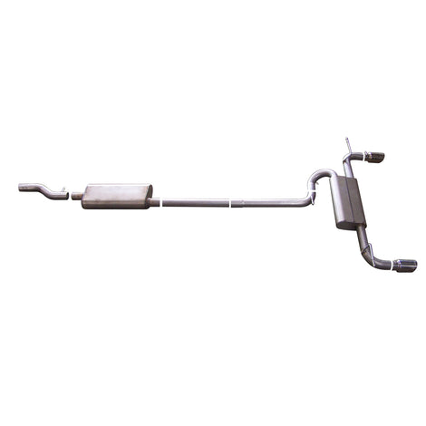 2.5in Cat-Back Dual Split Exhaust w/3.5in Tip <br> 07-14 Ford Edge, 07-10 Lincoln MKX 3.5L,2.0L