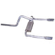 3in Aluminized Cat-Back Dual Exhaust w/4in Tip <br> 98-02 Chevy Camaro, Pontiac Firebird 5.7L