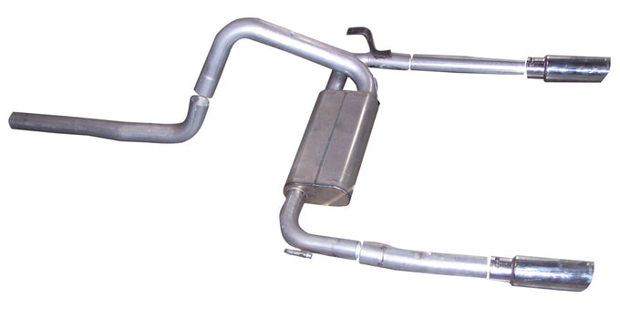 3in Aluminized Cat-Back Dual Exhaust w/4in Tip <br> 98-02 Chevy Camaro, Pontiac Firebird 5.7L