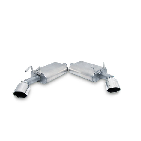 2.25in Axle-Back Dual Exhaust System, Aluminized <br> 2010-2015 Chevy Camaro 3.6L