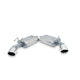 2.25in Axle-Back Dual Exhaust System, Aluminized <br> 2010-2015 Chevy Camaro 3.6L