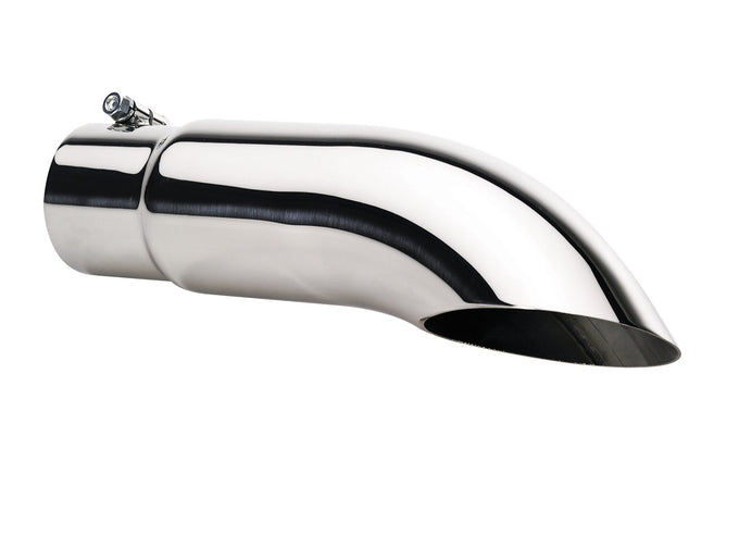 Stainless Steel Turndown Exhaust Tip <br> Inlet 4.00in; Outlet 4.00in; L 18in