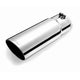 3.5in Polished Round Angle Exhaust Tip <br> Inlet 2.75in; Outlet 3.50in; L 10in