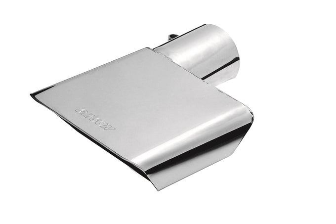 6in Polished Sport Exhaust Tip <br> Inlet 2.0in; Outlet 6x2.75in; L 9.50in