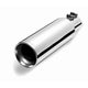 Stainless Steel Double Walled Straight Exhaust Tip <br> Inlet 3.50in; Outlet 5.00in; L 12in