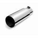 4in Polished Round Angle Exhaust Tip <br> Inlet 2.25in; Outlet 4in; L 12in