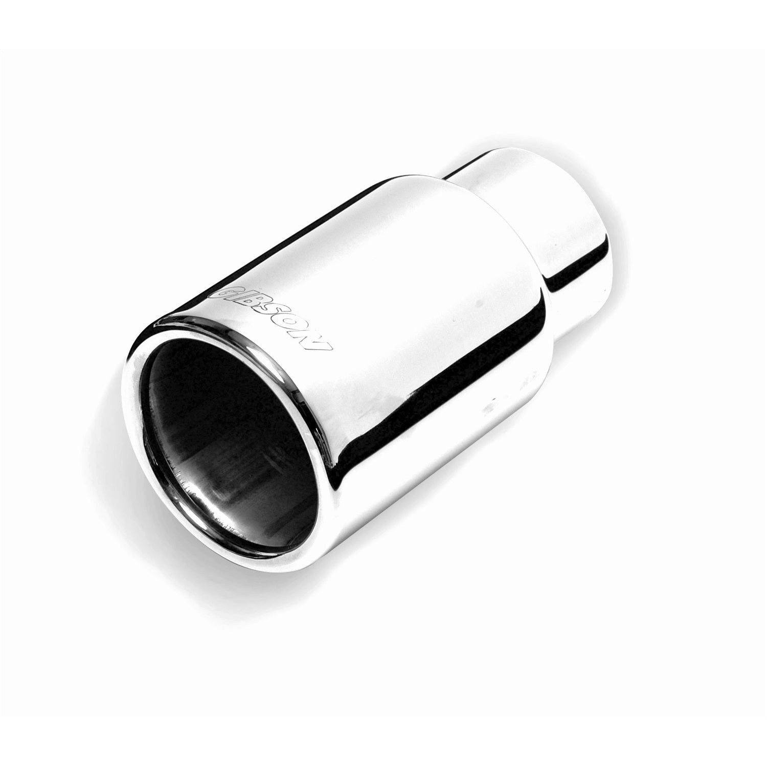 4in Polished Round Angle Exhaust Tip <br> Inlet 2.50in.; Outlet 4in; L 12in