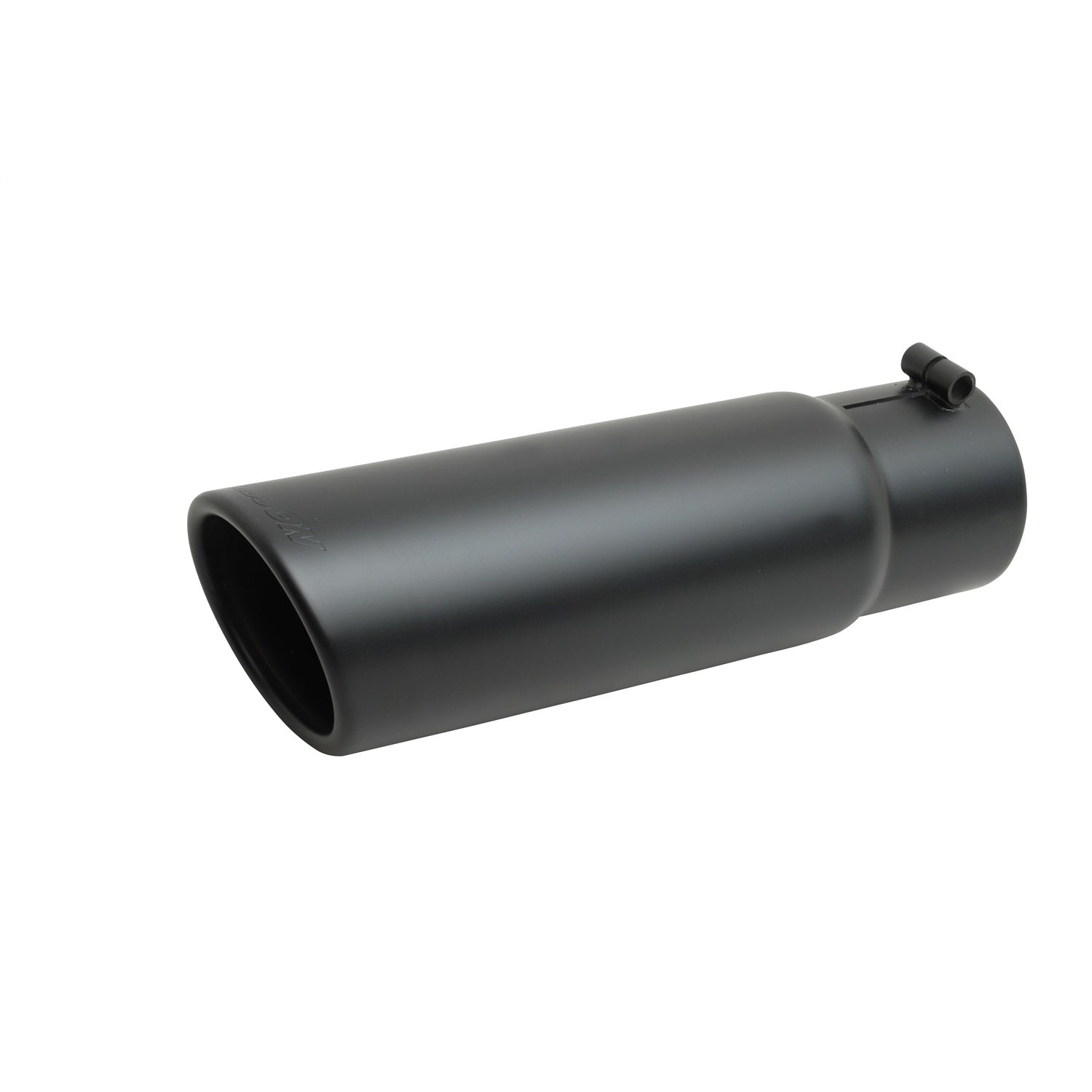 4in Black Ceramic Angle Exhaust Tip <br> Inlet 2.75in; Outlet 4in; L 12in