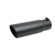 8in Black Ceramic Angle Exhaust Tip <br> Inlet 4.0.in; Outlet 8in; L 19in