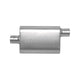 CFT Superflow Center/Offset Oval Muffler, Stainless <br> 4x9x13in Oval Body