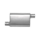 CFT Superflow Offset/Offset Oval Muffler, Stainless <br> 4x9x13in Oval Body