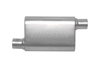 CFT Superflow Offset/Offset Oval Muffler, Stainless <br> 4x9x18in Oval Body