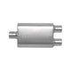 CFT Superflow Center/Dual Oval Muffler, Stainless <br> 4x9x13in Oval Body