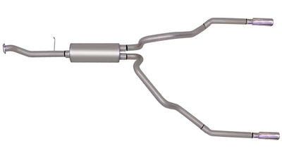 2.5in Cat-Back Dual Split Exhaust w/3.5in Tip <br> 99-07 Chevy Silverado GMC Sierra 1500 Classic