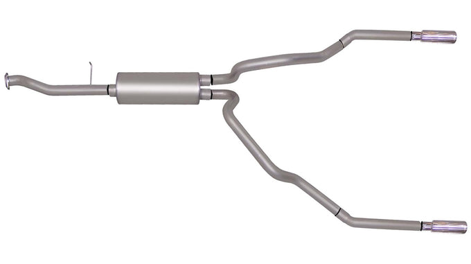 2.5in Cat-Back Dual Split Exhaust w/3.5in Tip <br> 99-07 Chevy Silverado GMC Sierra 1500 Classic