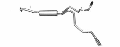 2.25in Cat-Back Dual Extreme Exhaust w/3.5in Tip <br> 02-06 Chevy Tahoe, GMC Yukon, Cadillac Escalade