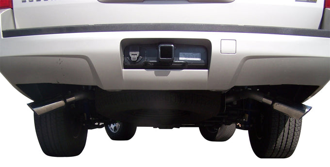 2.25in Cat-Back Dual Extreme Exhaust w/3.5in Tip <br> 07-14 Chevy Suburban, GMC Yukon XL 1500 5.3L
