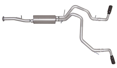 2.25in Cat-Back Dual Extreme Exhaust w/3.5in Tip <br> 07-14 Chevy Suburban, GMC Yukon XL 1500 5.3L