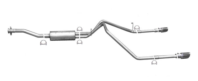 2.25in Cat-Back Dual Split Exhaust w/4in Tip <br> 15-22 Chevy Colorado, GMC Canyon 2.5L,3.6L