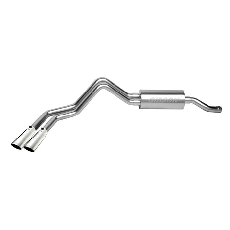 2.25in Cat-Back Dual Sport Exhaust w/3.5in Tip <br> 02-06 Chevy Tahoe, GMC Yukon, Cadillac Escalade