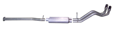 2.25in Cat-Back Dual Sport Exhaust w/4in Tip <br> 07-09 Chevy Silverado 1500 GMC Sierra 1500
