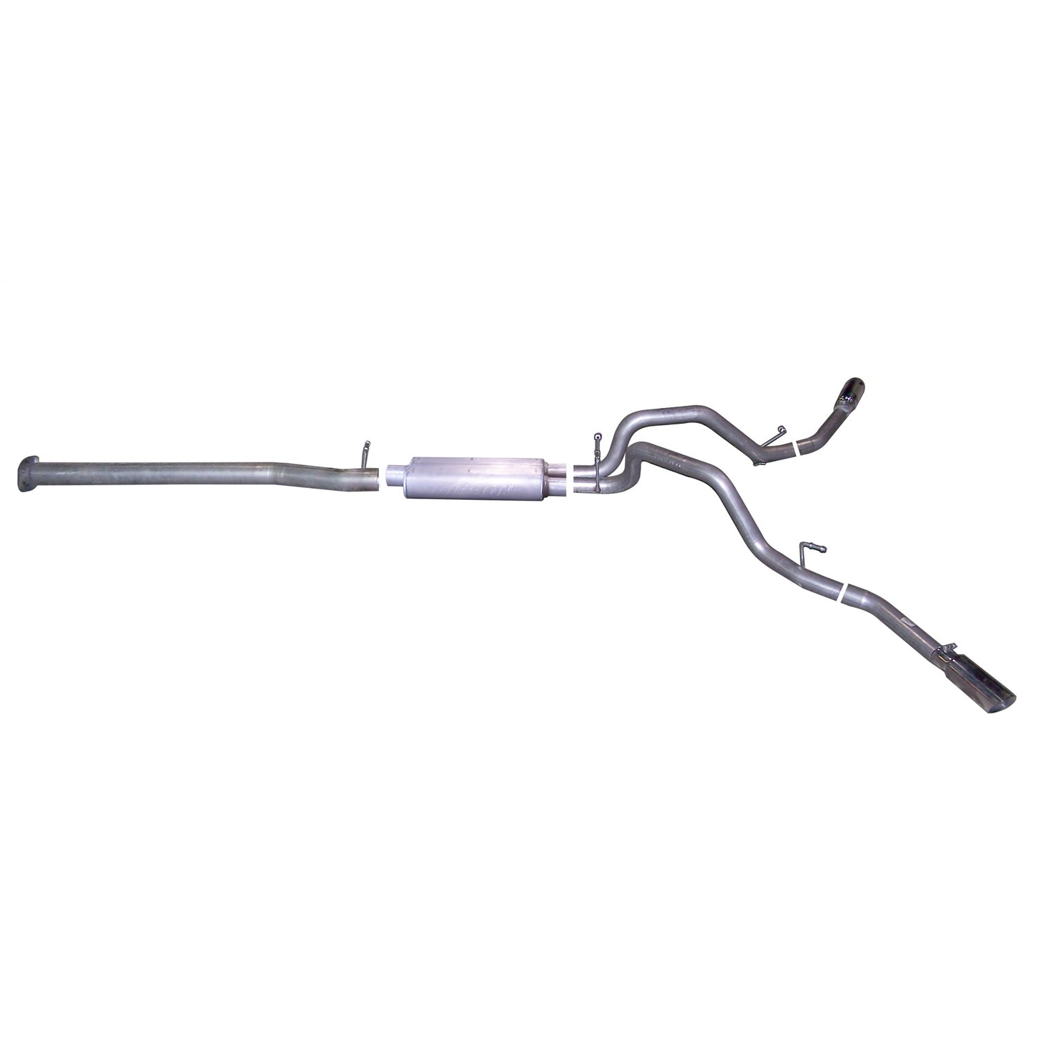 2.25in Cat-Back Dual Extreme Exhaust w/3.5in Tip <br> 07-09 Chevy Silverado 1500 GMC Sierra 1500