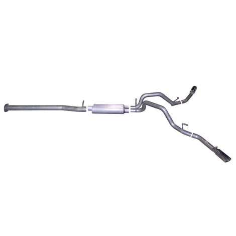 2.25in Cat-Back Dual Extreme Exhaust w/3.5in Tip <br> 07-09 Chevy Silverado 1500 GMC Sierra 1500