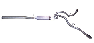 2.25in Cat-Back Dual Extreme Exhaust w/3.5in Tip <br> 07-09 Chevy Silverado 1500 GMC Sierra 1500