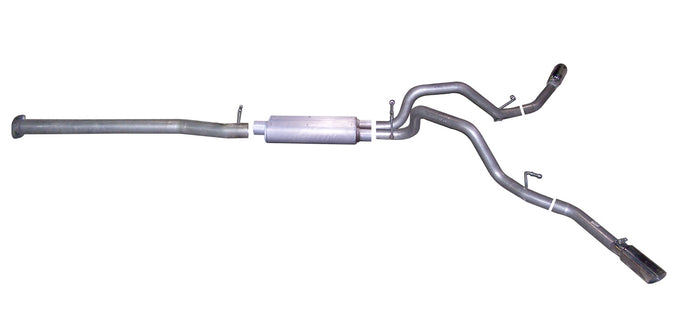 2.25in Cat-Back Dual Extreme Exhaust w/3.5in Tip <br> 07-09 Chevy Silverado 1500 GMC Sierra 1500