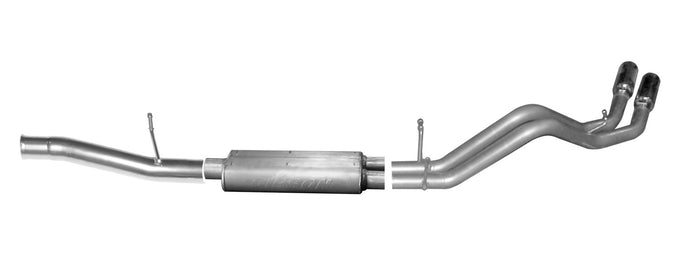 3in/2.25in Cat-Back Dual Sport Exhaust System <br> 14-18 Chevy Silverado 1500 GMC Sierra 1500 5.3L