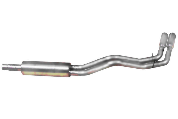 2.5in Cat-Back Dual Sport Exhaust w/3.5in Tip <br> 1998-2001 Dodge Ram 1500 3.9L,5.2L,5.9L