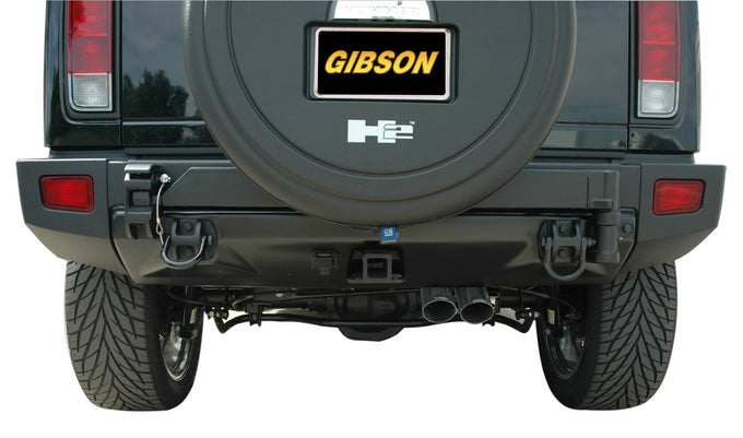2.25in Cat-Back Dual Sport Exhaust w/4.5in Tip <br> 2007-2009 Hummer H2 6.0L,6.2L
