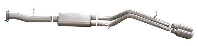 2.25in Cat-Back Dual Sport Exhaust w/4.5in Tip <br> 2007-2009 Hummer H2 6.0L,6.2L