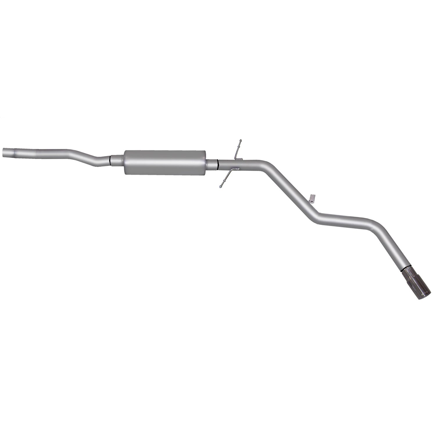 2.5in Stainless Cat-Back Single Exhaust w/3in Tip <br> 2002-2004 Nissan Frontier 3.3L