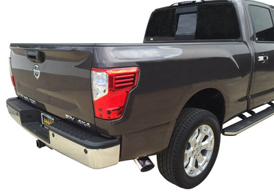 4in Aluminized Filter-Back Single Exhaust w/5in Tip <br> 2016-2018 Nissan TITAN XD 5.0L