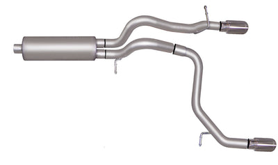 2.5in Cat-Back Dual Split Exhaust w/3.5in Tip <br> 2008-2010 Hummer H3 5.3L