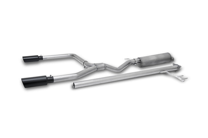 2.5in Cat-Back Dual Split Exhaust w/4in Tip <br> 2017-2020 Honda Ridgeline 3.5L