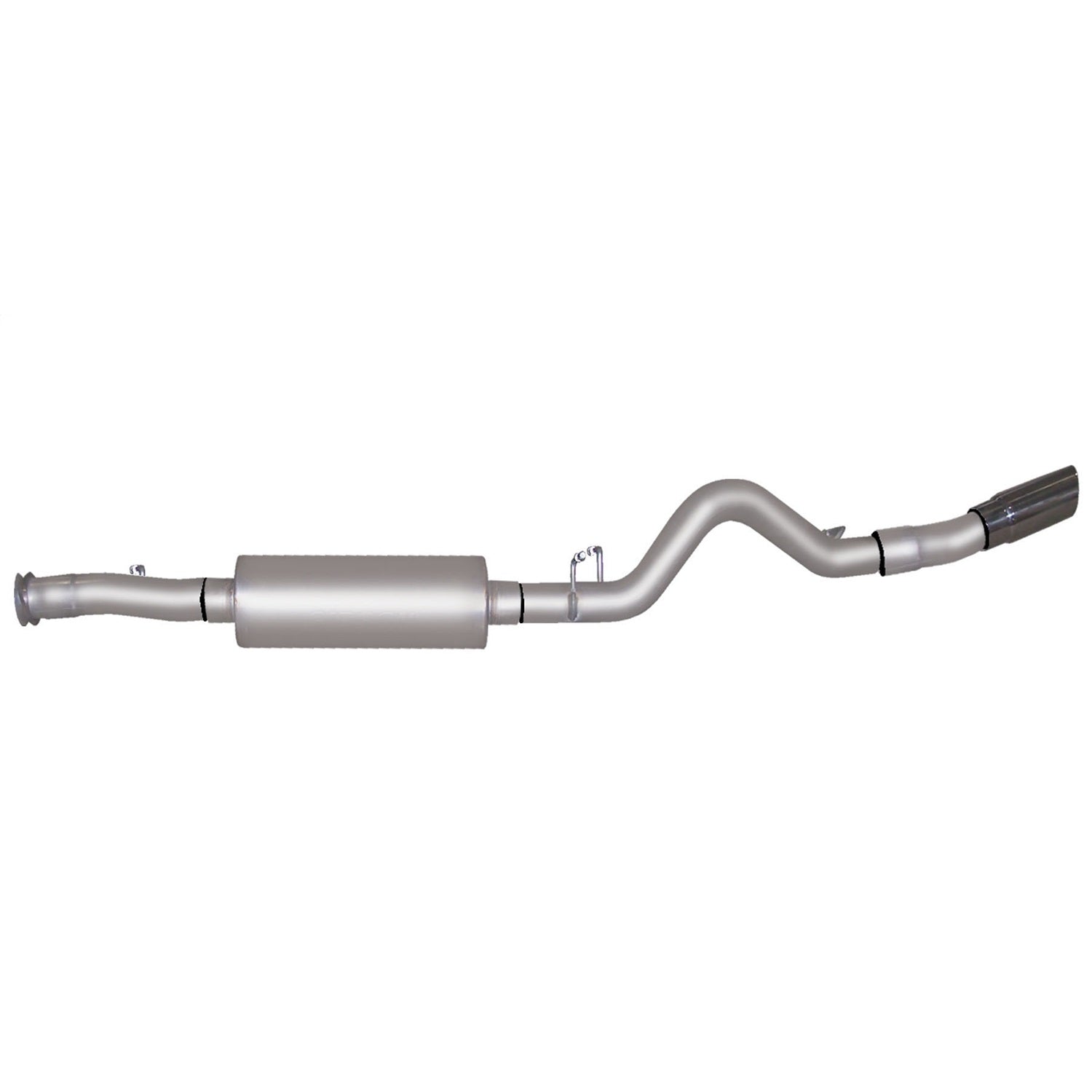 3.5in Stainless Cat-Back Single Exhaust w/4in Tip <br> 07-11 Cadillac Escalade GMC Yukon 6.2L