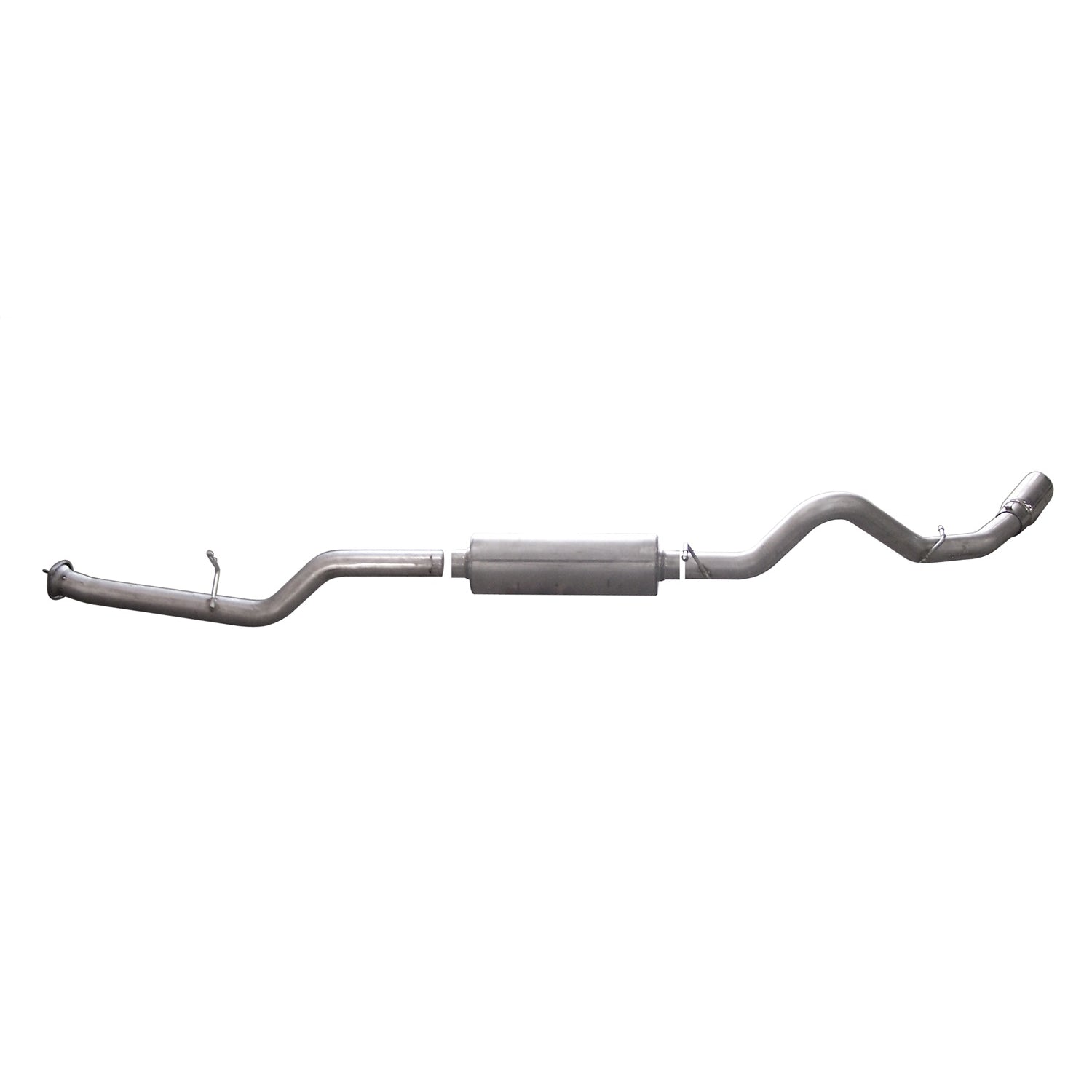 3.5in Stainless Cat-Back Single Exhaust w/4in Tip <br> 07-09 Chevy Silverado GMC Sierra 2500 3500 HD 6.0L