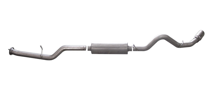3.5in Stainless Cat-Back Single Exhaust w/4in Tip <br> 07-09 Chevy Silverado GMC Sierra 2500 3500 HD 6.0L