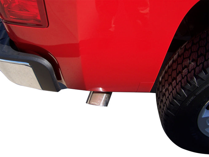 3in Stainless Cat-Back Single Exhaust w/4in Tip <br> 10-18 Chevy Silverado 1500 GMC Sierra 1500 4.8L,5.3L
