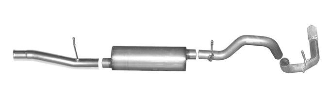 3in Stainless Cat-Back Single Exhaust w/4in Tip <br> 10-18 Chevy Silverado 1500 GMC Sierra 1500 4.8L,5.3L