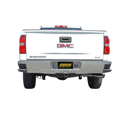 3.5in Stainless Cat-Back Single Exhaust w/4in Tip <br> 14-18 Chevy Silverado 1500 GMC Sierra 1500 5.3L
