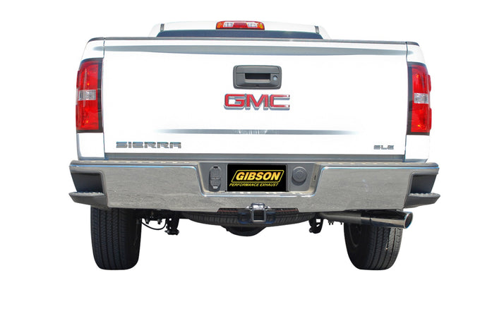3.5in Stainless Cat-Back Single Exhaust w/4in Tip <br> 14-18 Chevy Silverado 1500 GMC Sierra 1500 5.3L