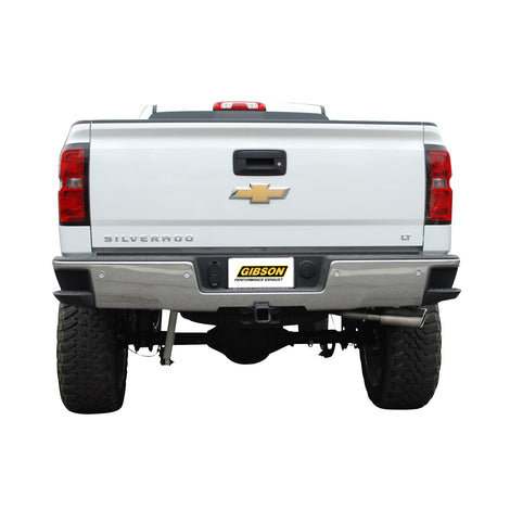 3.5in Stainless Cat-Back Single Exhaust w/4in Tip <br> 14-18 Chevy Silverado 1500 GMC Sierra 1500 5.3L