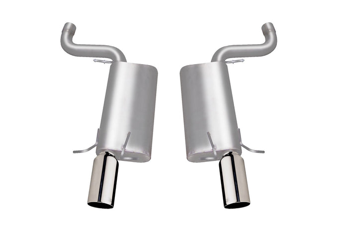 2.5in Axle-Back Dual Exhaust System, Stainless <br> 2006-2008 Cadillac STS 4.4L