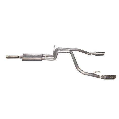 2.25in Stainless Cat-Back Dual Split Exhaust System <br> 07-09 Dodge Nitro R/T 4.0L