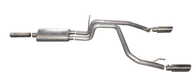 2.25in Stainless Cat-Back Dual Split Exhaust System <br> 07-09 Dodge Nitro R/T 4.0L
