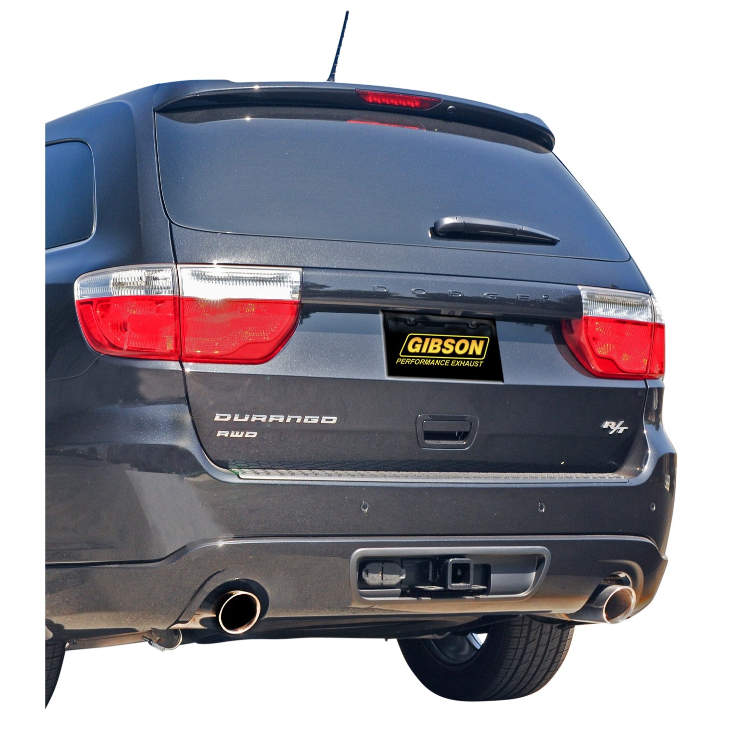 2.25in Axle-Back Dual Exhaust System, Stainless <br> 11-26 Dodge Durango, 21-23 GMC Yukon 5.7L,3.6L,3.0L