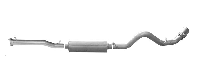 3.5in Stainless Cat-Back Single Exhaust w/4in Tip <br> 11-19 Chevy Silverado GMC Sierra 2500 3500 HD 6.0L